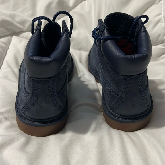 Timberland kids dark blue nubuck premium lace up waterproof boot size 1. - Picture 4 of 4